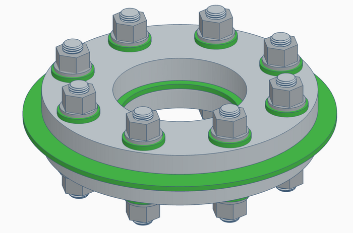 Isolierflansch mit IsoSeal GGR Dichtung